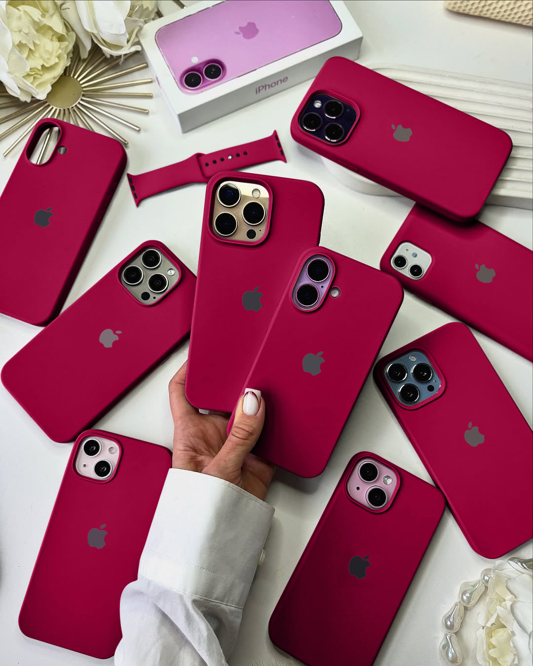 Liquid Silicon iPhone Case Cherry Pop Red – Kalakaar Indiaa