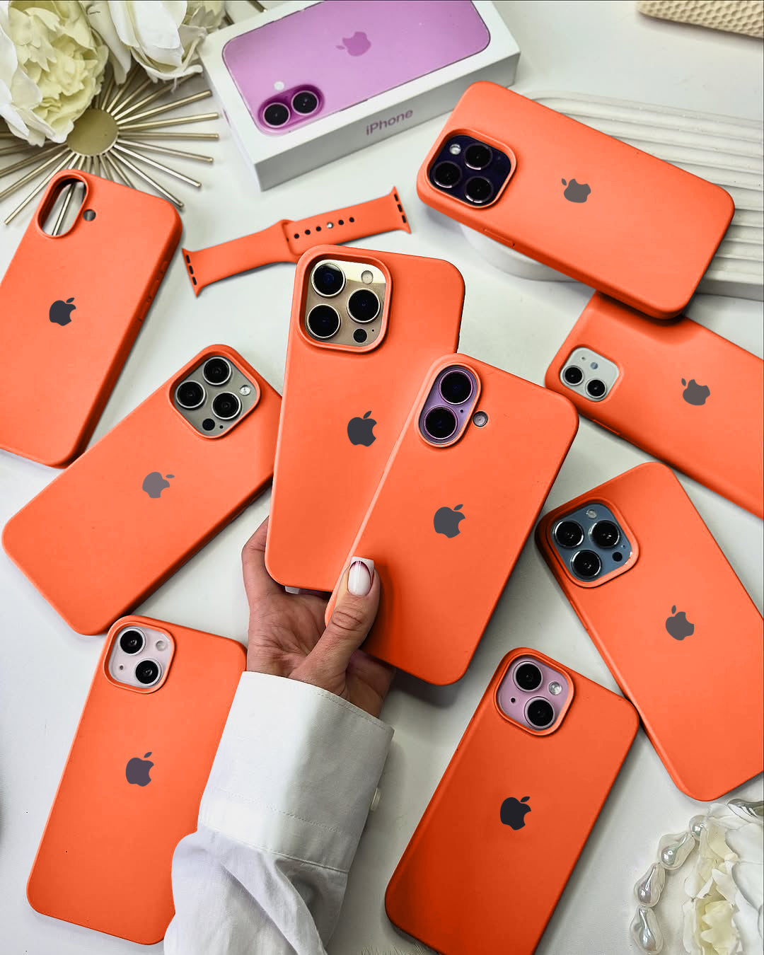 Liquid Silicon iPhone Case Tangerine Rush – Kalakaar Indiaa