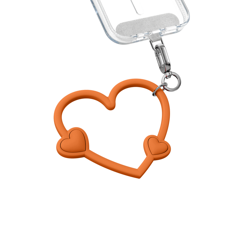 Heart Shape Phone Charm – Cute Hanging Accessory (Multiple Colors) - Kalakaar Indiaa