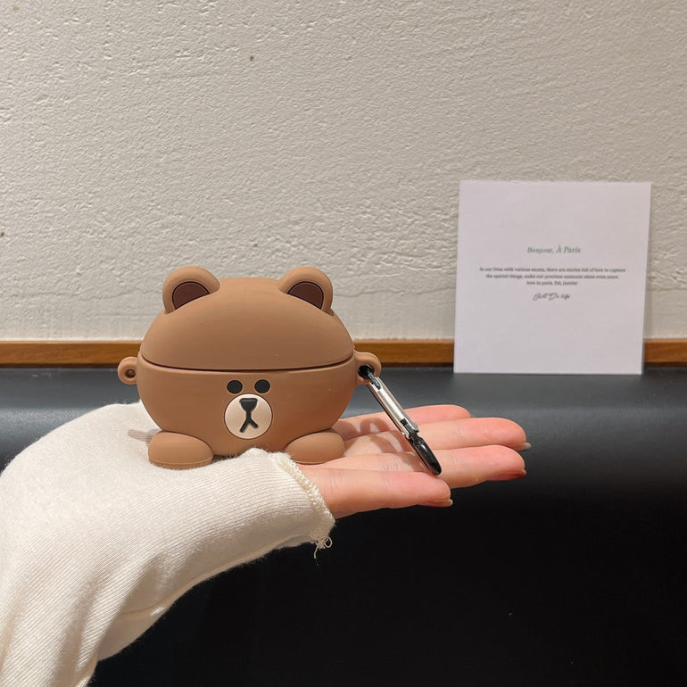 Cute Teddy Bear Airpod Bear Case Cute Knitted Bear Case AirPods