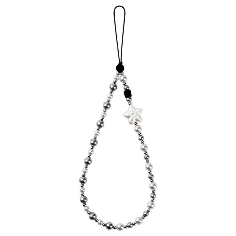 Pearl Phone Charm - Midnight Pearl - Kalakaar Indiaa