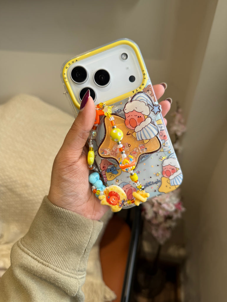 Cute Cartoon iPhone Case with MagSafe Holder & Star Charm - Kalakaar Indiaa