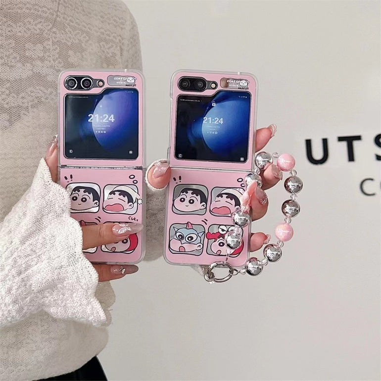 Cute Cartoon Mirror Case For Samsung Galaxy Flip With Charm Samsung Galaxy Z Flip 6 Cute Cartoon Mirror Case For Samsung Galaxy Flip With Charm Samsung Galaxy Z Flip 6