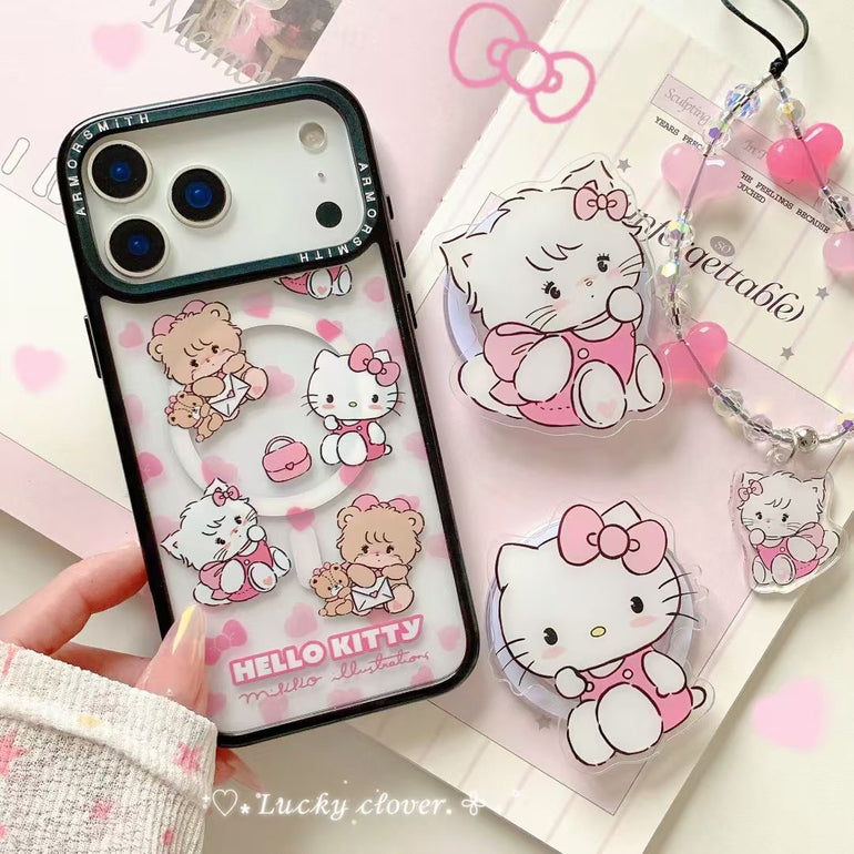Kitty iPhone Cover With Charm & MagSafe Holder - Kalakaar Indiaa