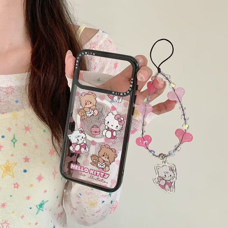 Kitty iPhone Cover With Charm & MagSafe Holder - Kalakaar Indiaa