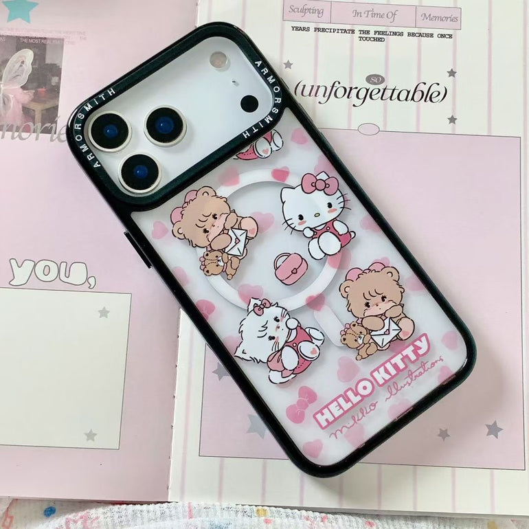 Kitty iPhone Cover With Charm & MagSafe Holder - Kalakaar Indiaa
