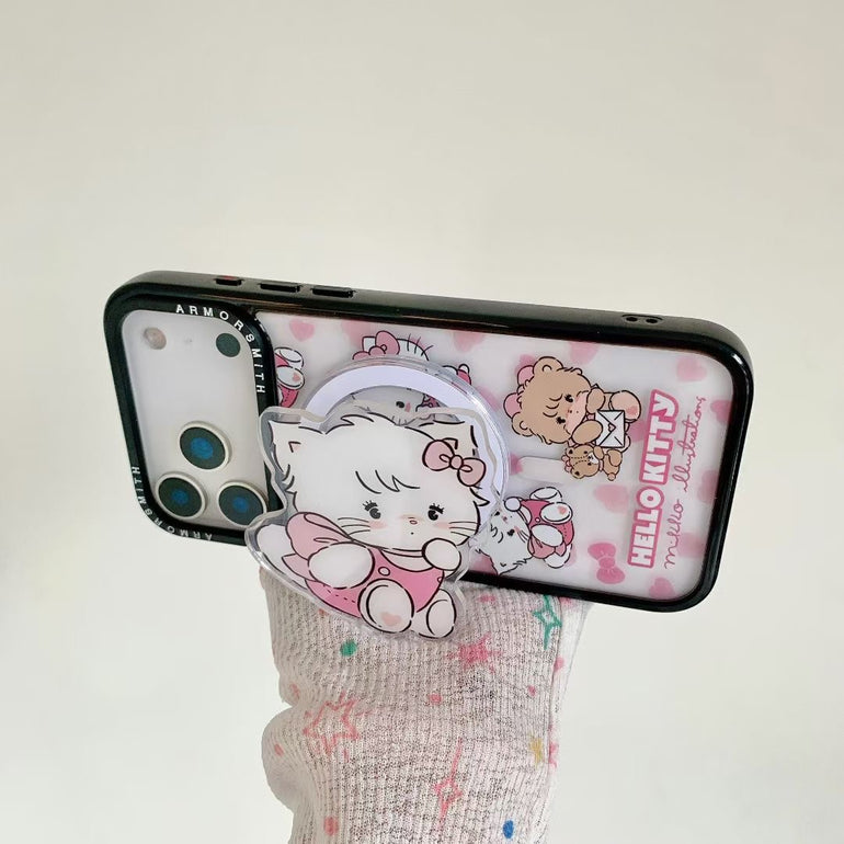 Kitty iPhone Cover With Charm & MagSafe Holder - Kalakaar Indiaa
