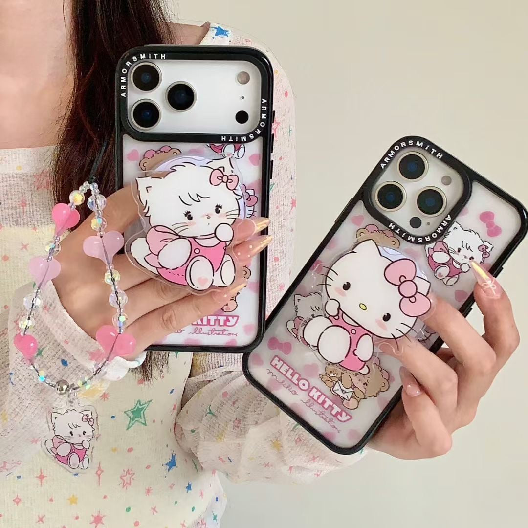 Kitty iPhone Cover With Charm & MagSafe Holder - Kalakaar Indiaa