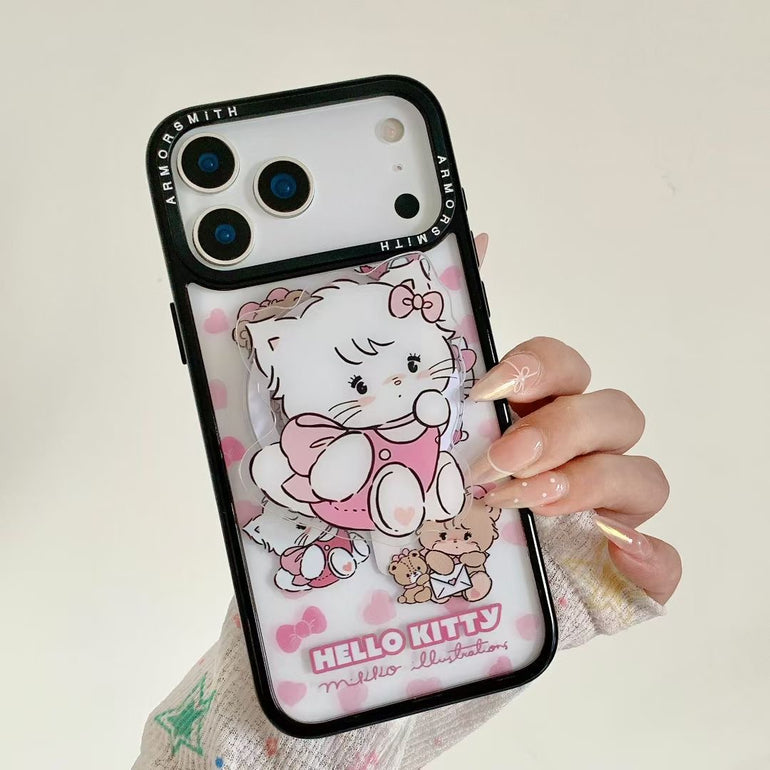 Kitty iPhone Cover With Charm & MagSafe Holder - Kalakaar Indiaa