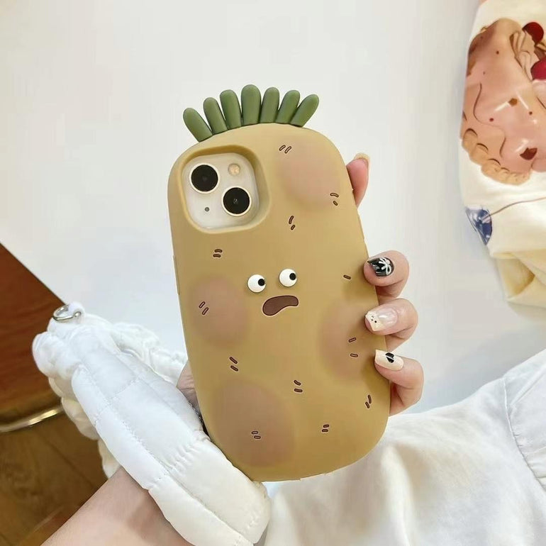 Funny Potato Shockproof Silicone iPhone Case – Kalakaar Indiaa Funny Potato Shockproof Silicone iPhone Case – Kalakaar Indiaa