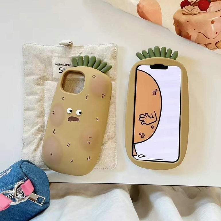 Funny Potato Shockproof Silicone iPhone Case – Kalakaar Indiaa Funny Potato Shockproof Silicone iPhone Case – Kalakaar Indiaa