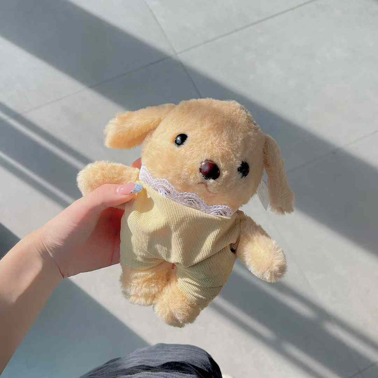 Cute Teddy Plush Airpod Case With Puppy Charm – Kalakaar Indiaa