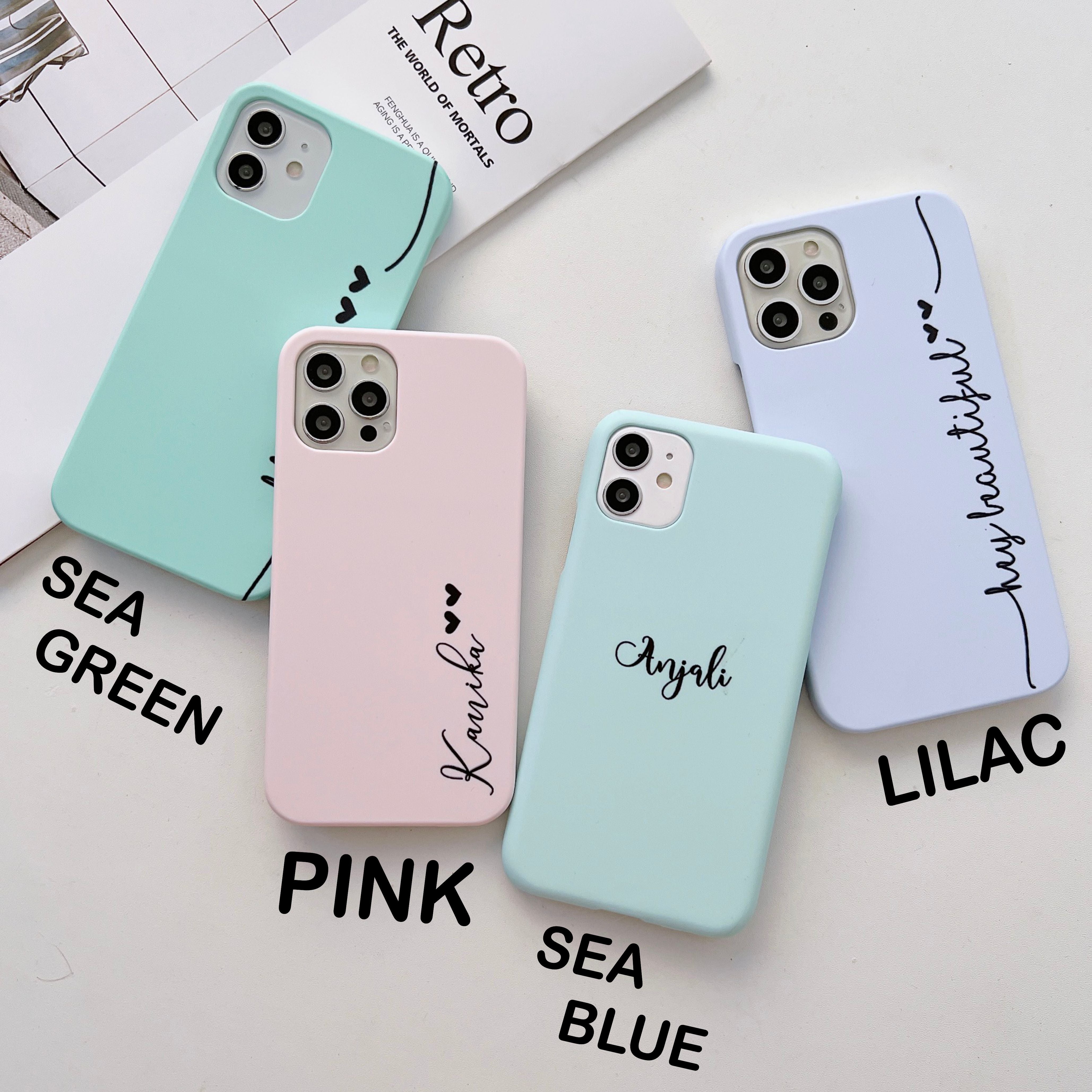 Solid Colors Customised Slim Case Cover - Kalakaar Indiaa