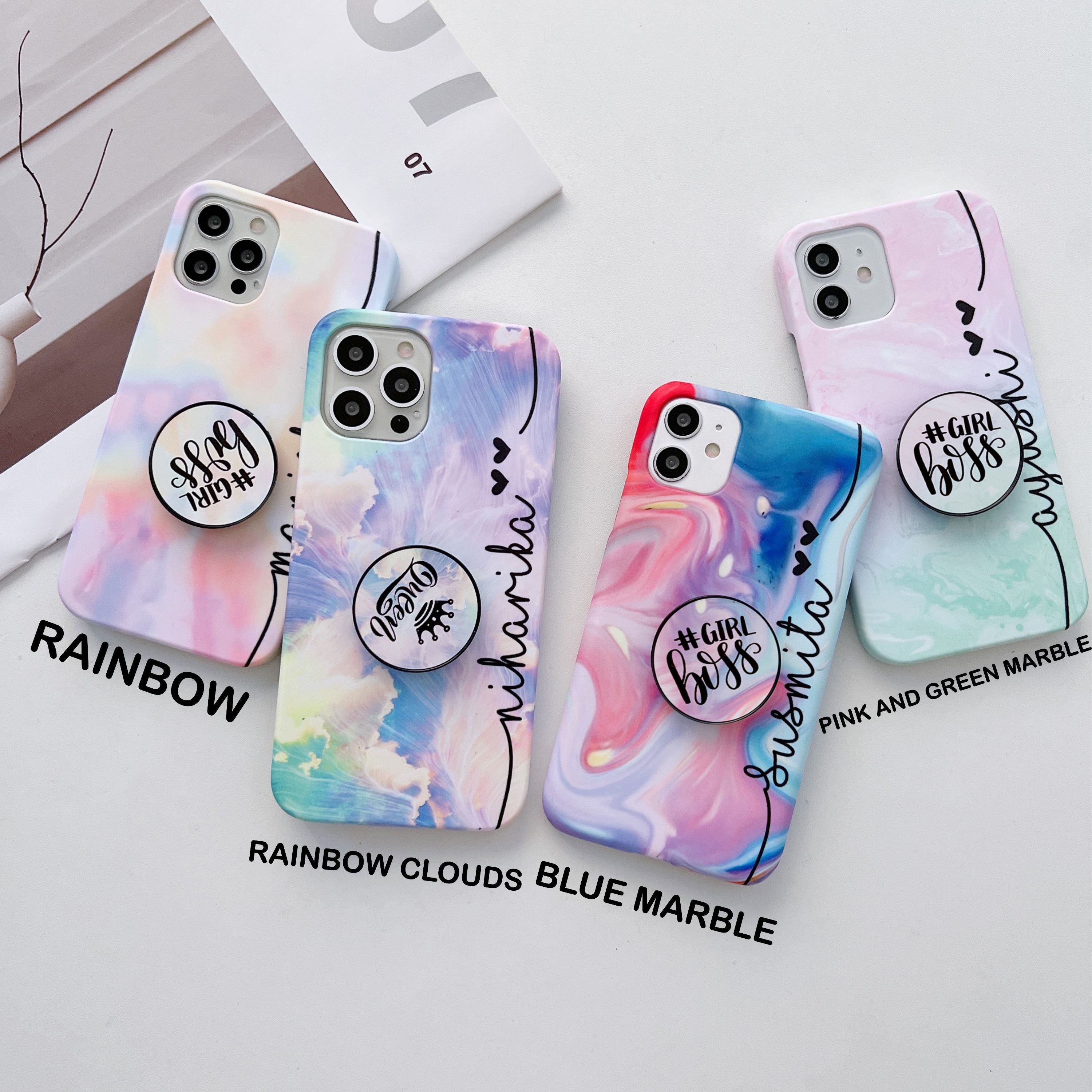 The Rainbow Family Customised Slim Covers With Holder - Kalakaar Indiaa