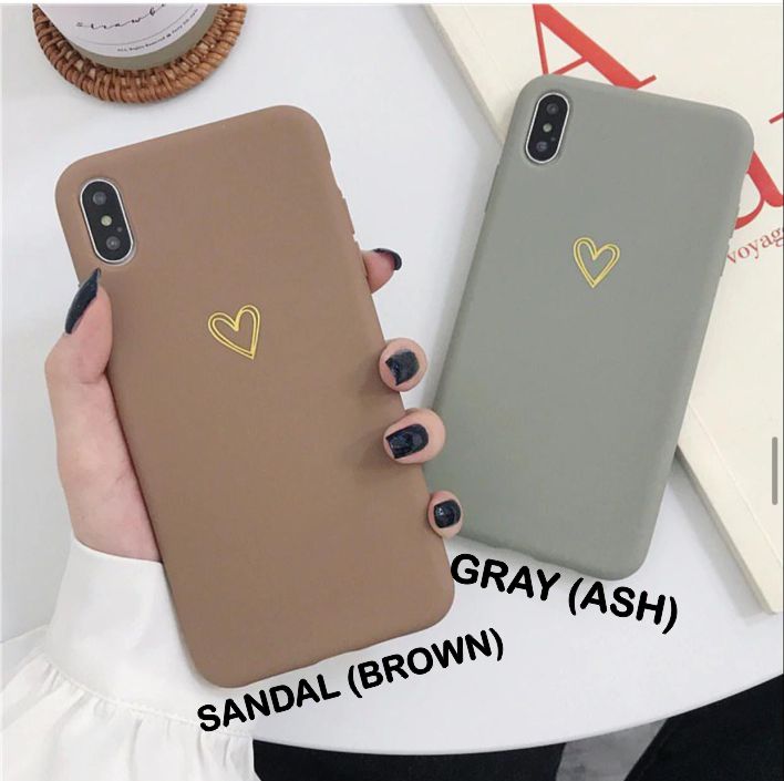 The Sandal And Gray Heart Slim Case Cover - Kalakaar Indiaa