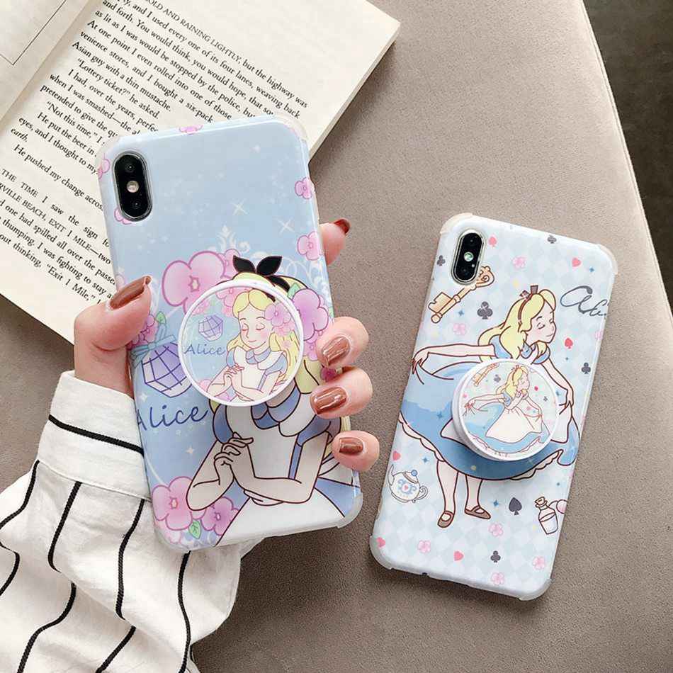 Alice And Cindrella Fairies Slim Case Cover With Holder - Kalakaar Indiaa