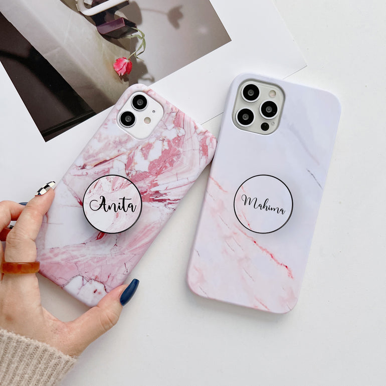 Marble Family Slim Case Cover With Holder - Kalakaar Indiaa