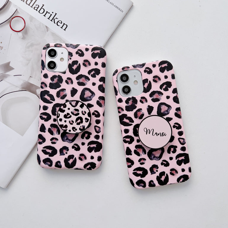 Chic Leopard Slim Case Cover With Holder - Kalakaar Indiaa