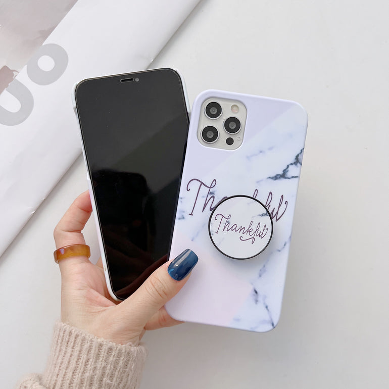 Quotes On Marble Slim Case Cover With Holder - Kalakaar Indiaa