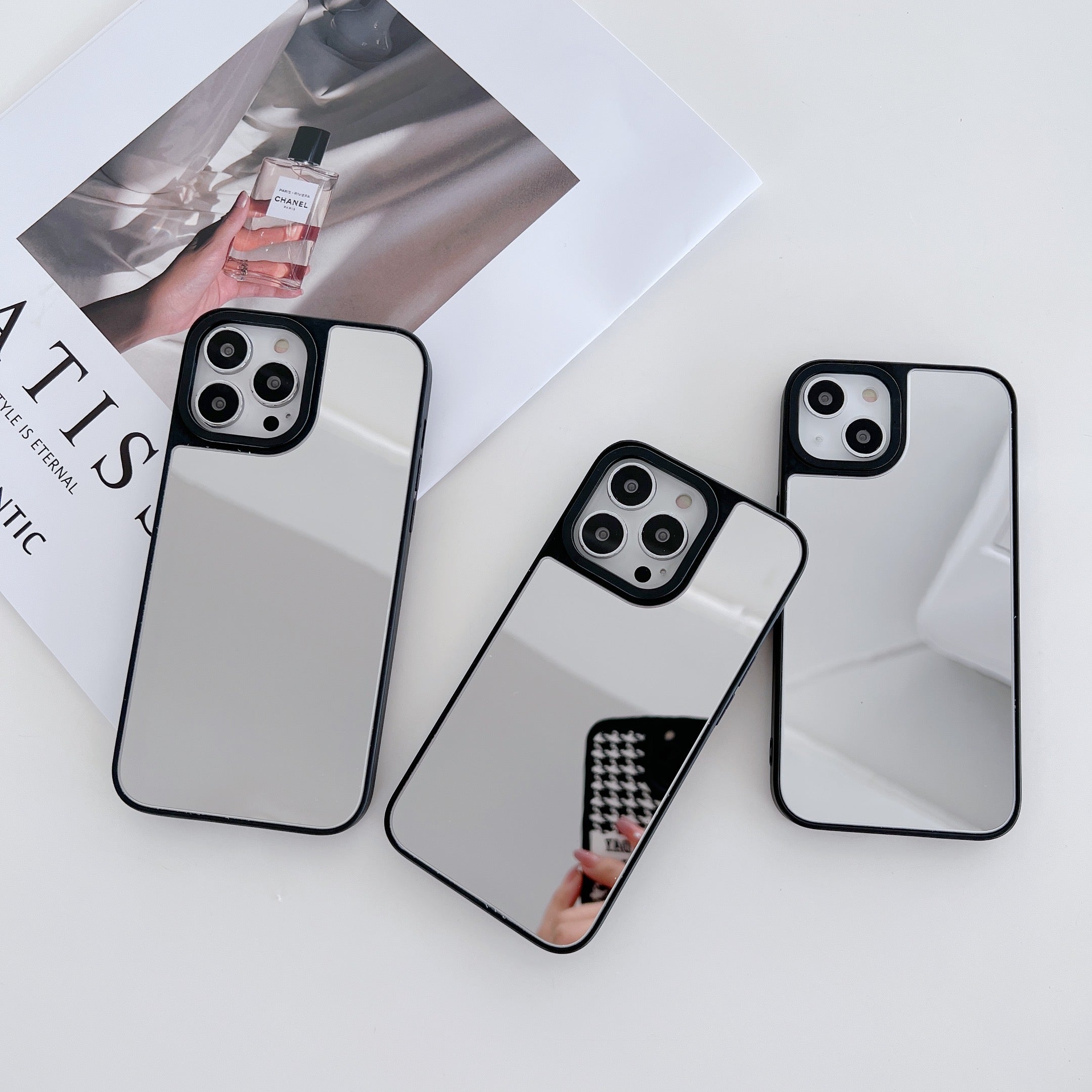 Reflective Mirror Case for iPhone Silver