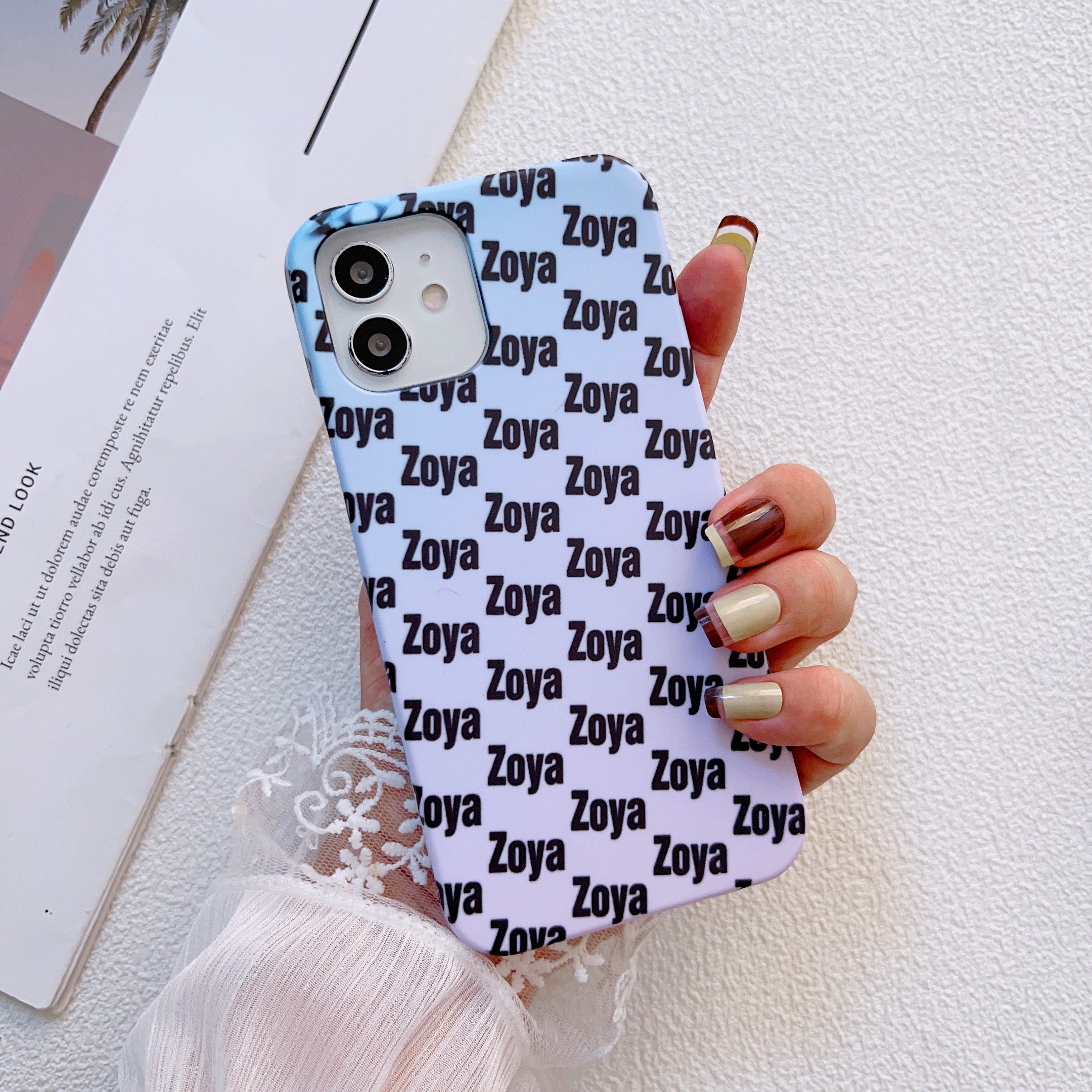 Blue And Purple Ombre Customised Slim Case